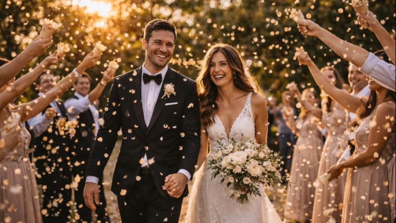 wedding decor ideas drink station styling with signage and greenery.