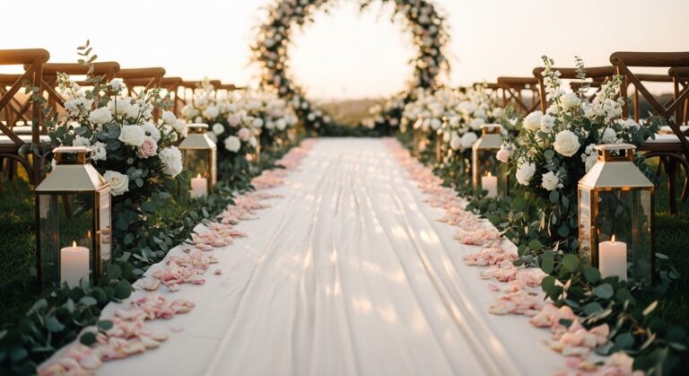 16 Wedding Aisle Decor Ideas That Turn Your Walk Into a Dream Scene