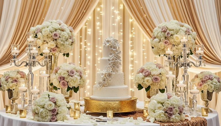 Wedding Cake Table Ideas to Make Your Cake the Most Loved Spot at the Reception