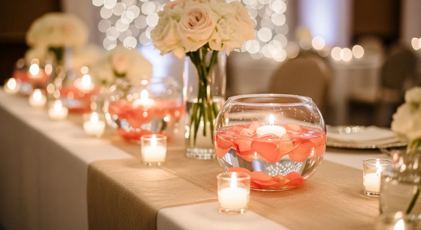 floating flower bowl display
