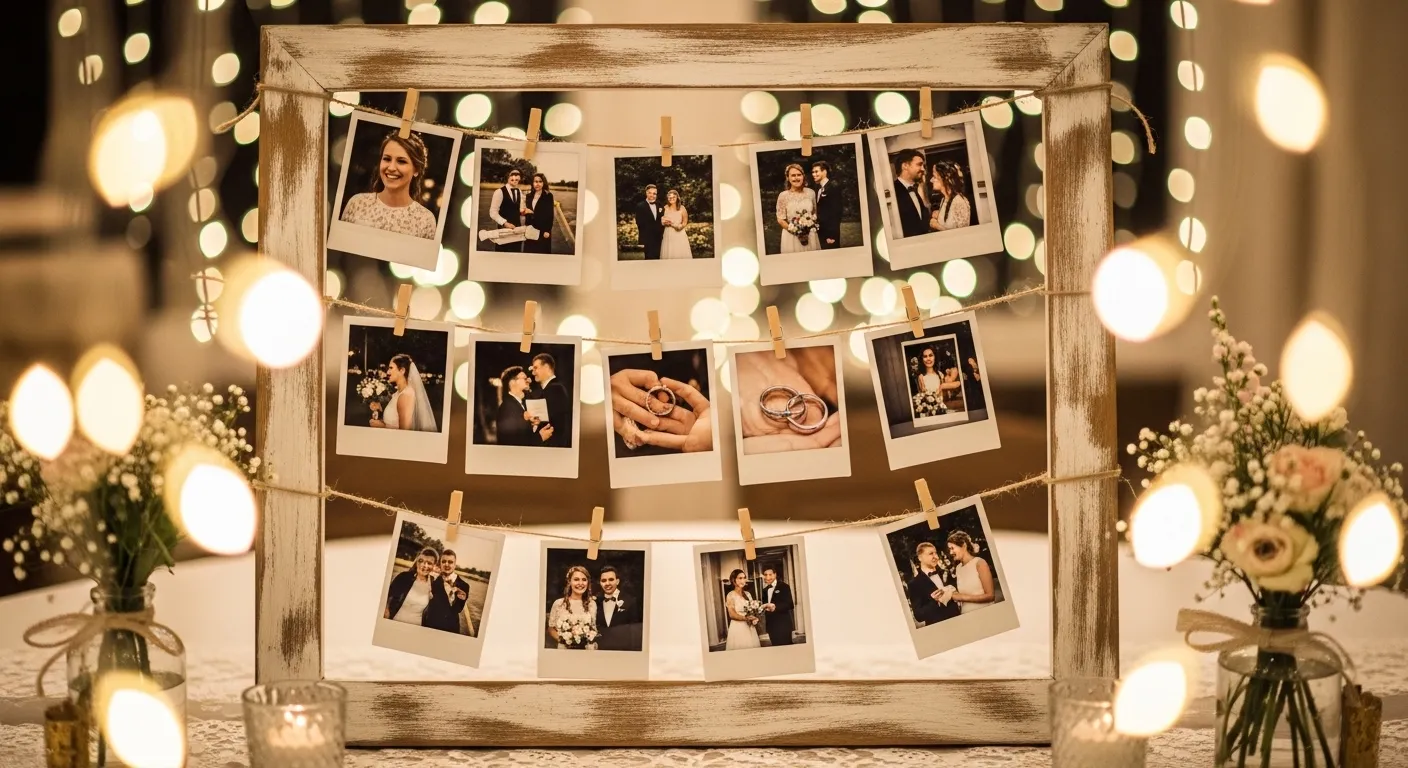 polaroid photo memory board